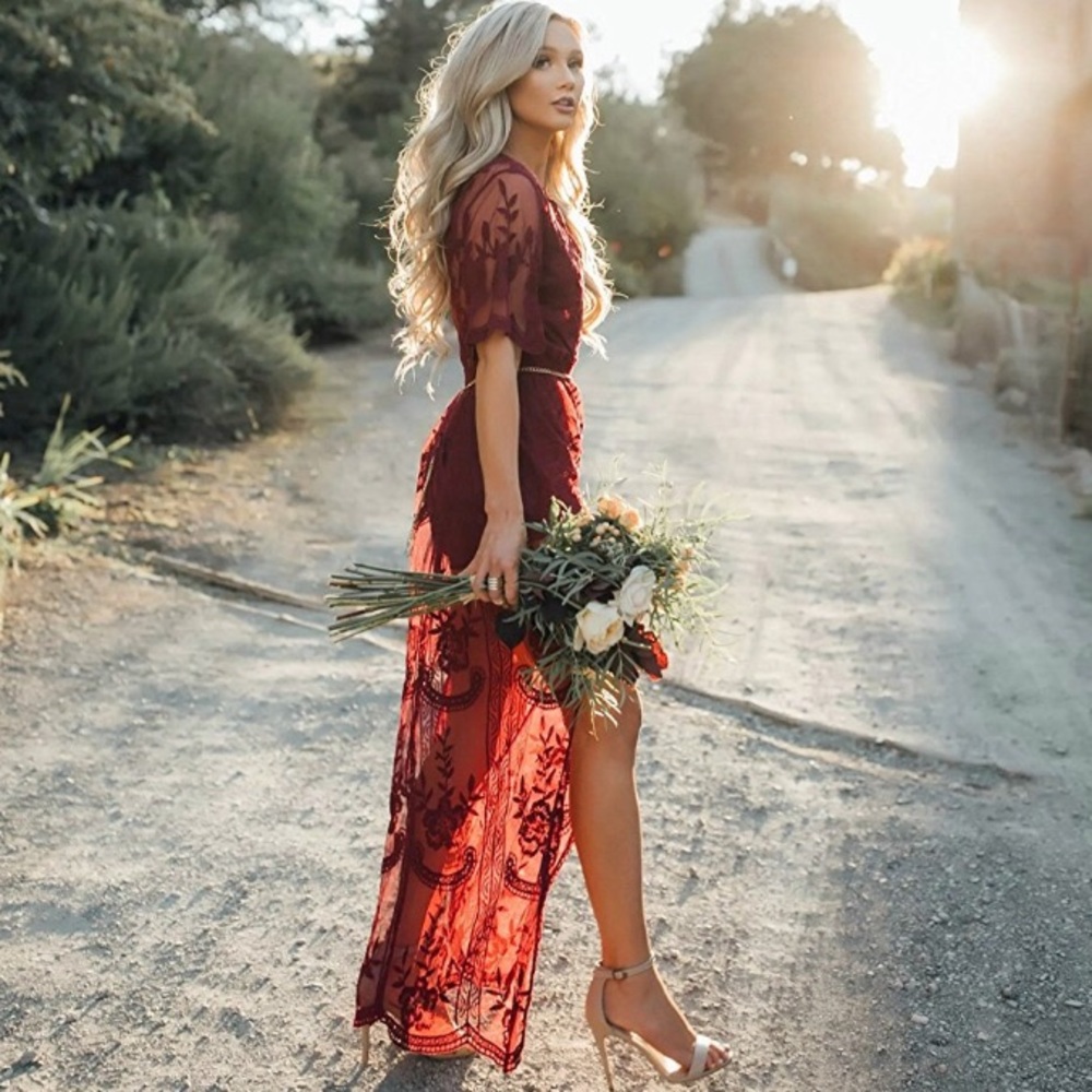 Gorgeous Lace Maxi Dress - Picture 4 of 7